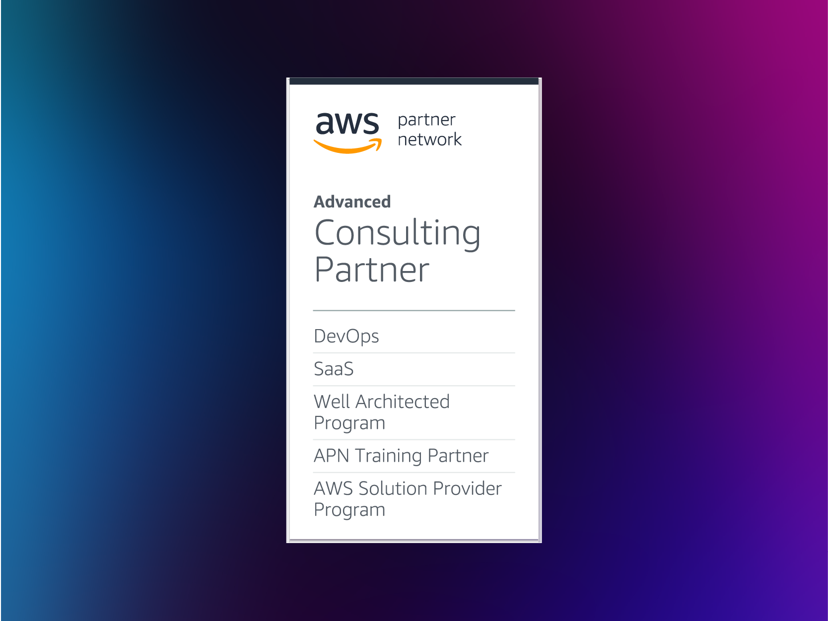 AWS SaaS Competency