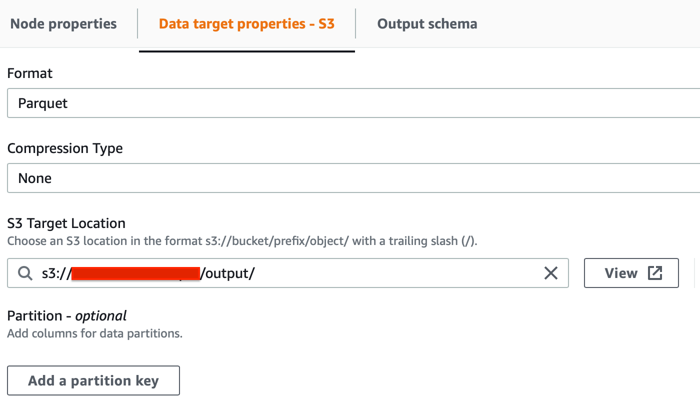 Target node properties