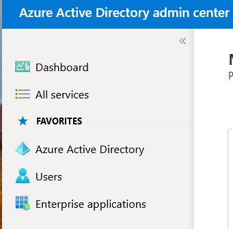 Azure Active Directory admin center