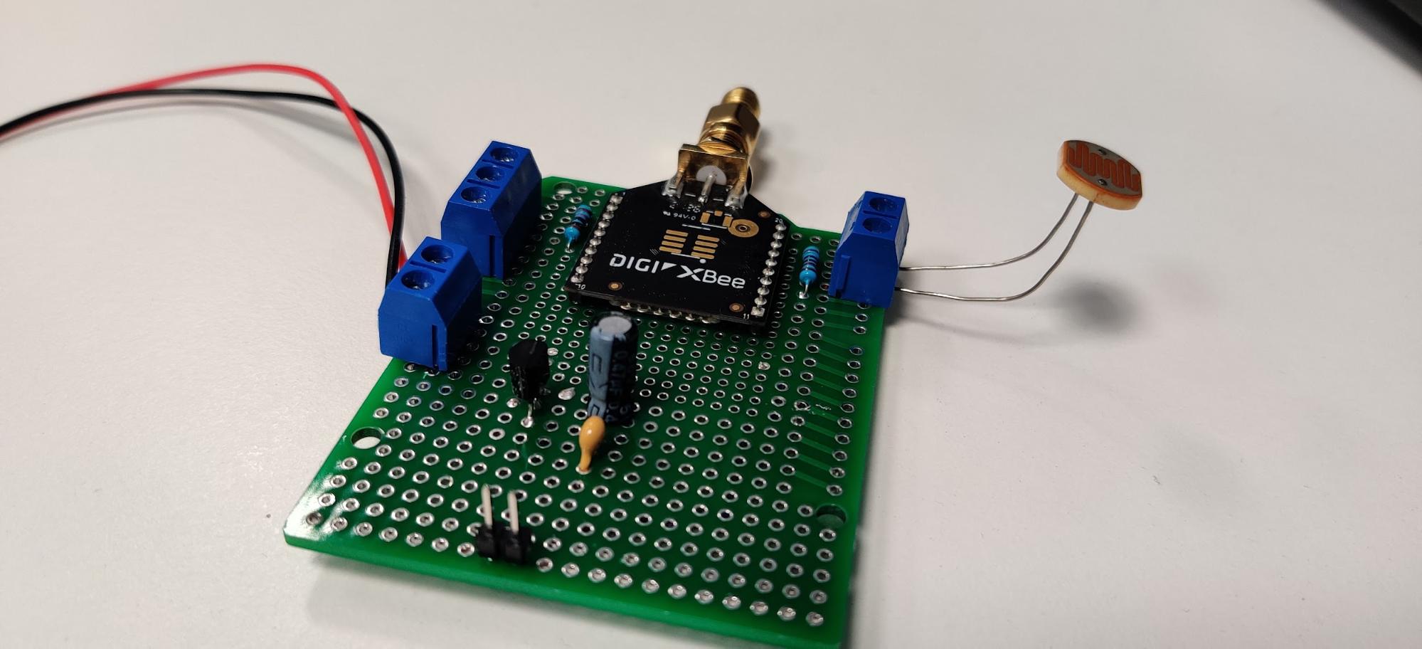 We opted to power the board using a 9v battery
