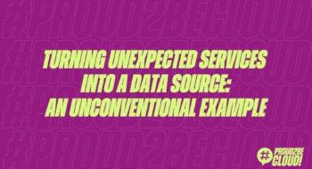 Turning unexpected services into a data source: an unconventional example